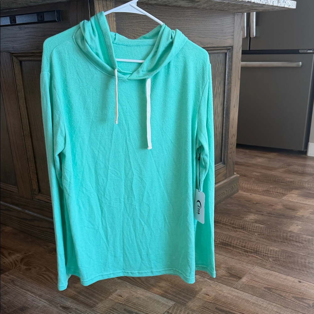 ZYIA Aqua Boyfriend Hoodie